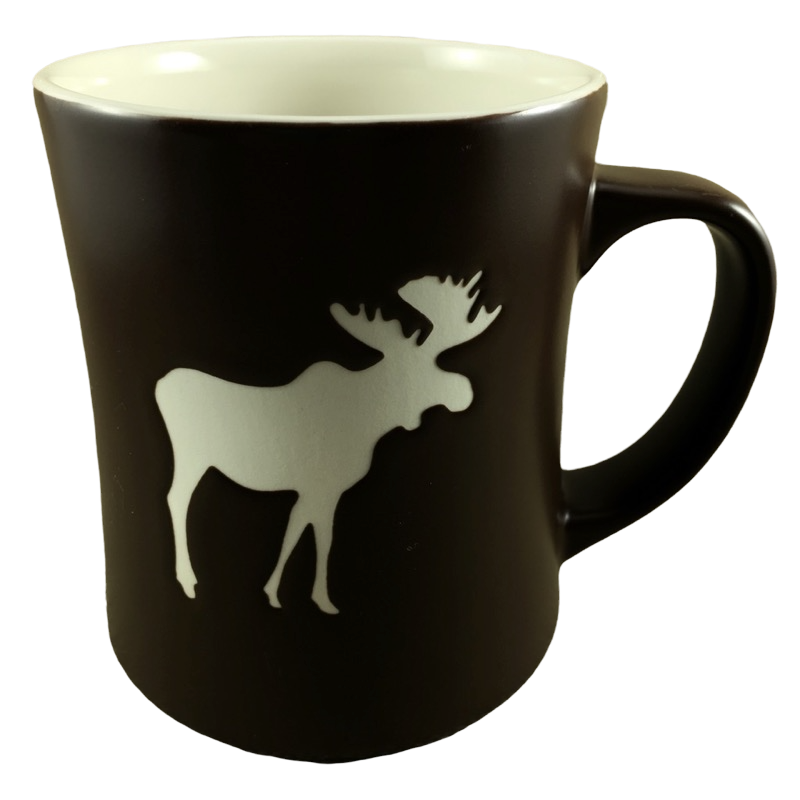 Moose Etched Brown Mug Starbucks