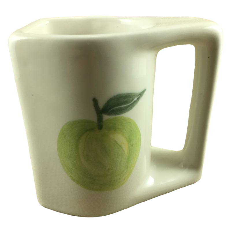 Rodolfo Padilla Green Apple Pear Mango Fruit Pottery Mug Padilla Stoneware
