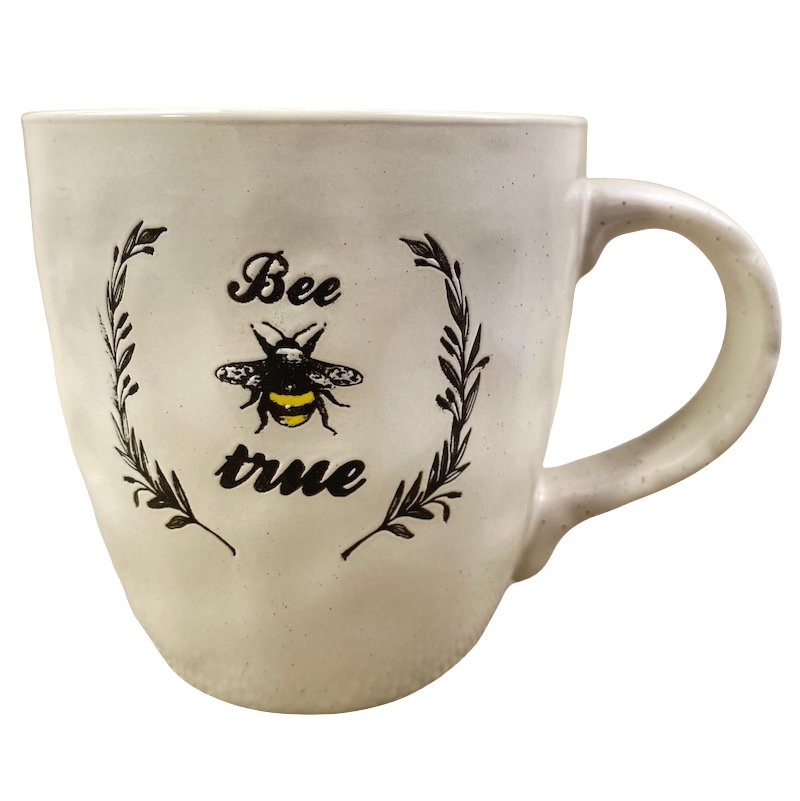 Bee True Etched Mug Organic Speckle Collection Mug Home Essentials