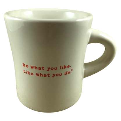 Life Is Good Red Heart With Green Outline White Mug
