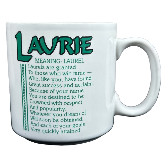 LAURIE Poetry Name Green Interior Mug Papel