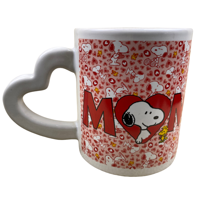 Peanuts Snoopy Woodstock Mom With Heart Handle Mug