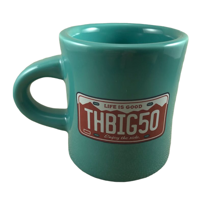 Life is Good THBIG50 License Plate Green Mug