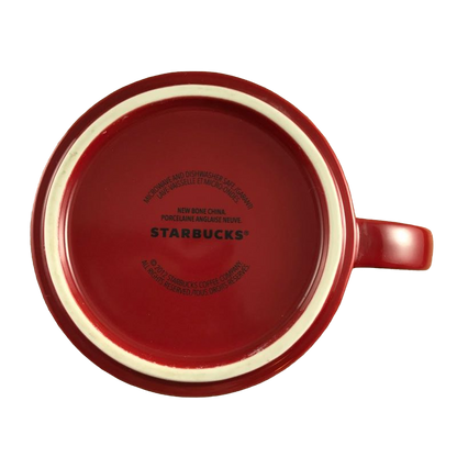 Starbucks Etched Logo Stackable Red Mug Starbucks