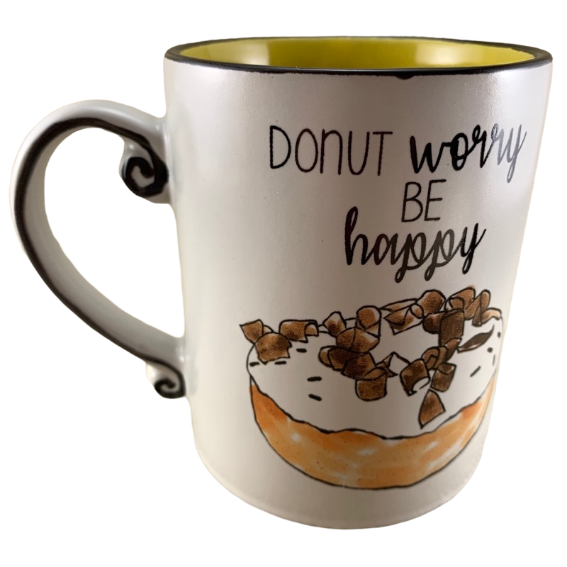 Donut Worry Be Happy Mug Spectrum Designz