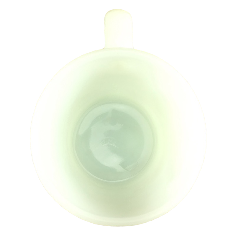 Grog B.C. Embossed Milk Glass Mug