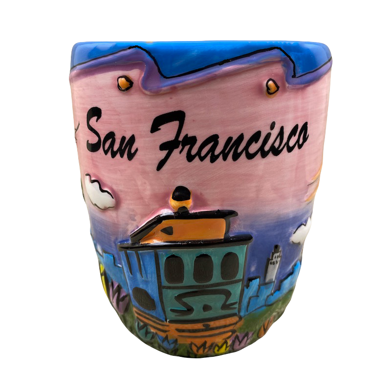 San Francisco Luke A Tuke Design Embossed Mug SNCO