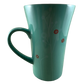 Caribou Coffee Tall Green Floral Mug