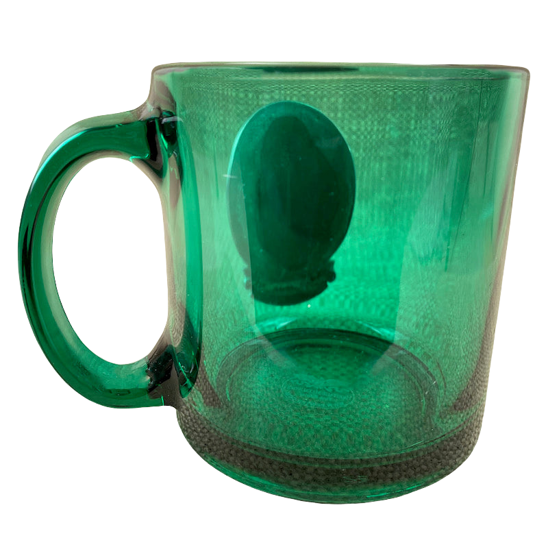 Green Glass Mug