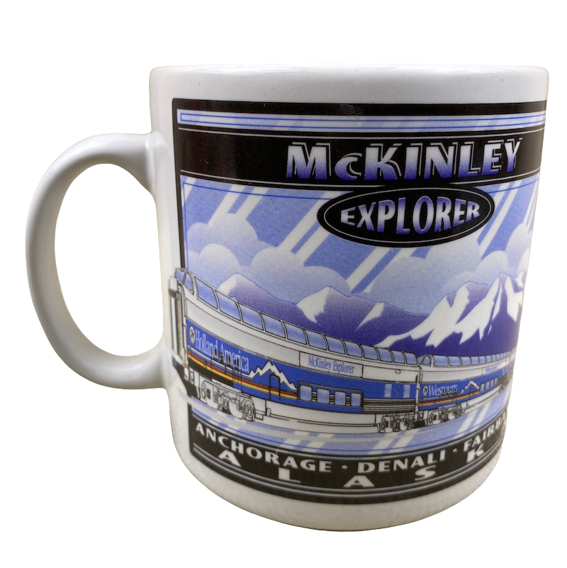 McKinley Explorer Anchorage Denali Fairbanks Alaska Train Mug Arctic Circle Enterprises