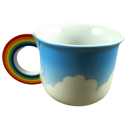 Clouds With Rainbow Handle Mug Vandor