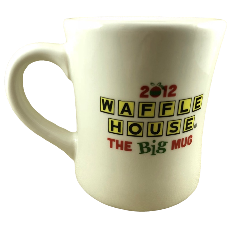 Waffle House Coffee Mug Cup by Tuxton Tapered Heavy Thick Ceramic Vintage