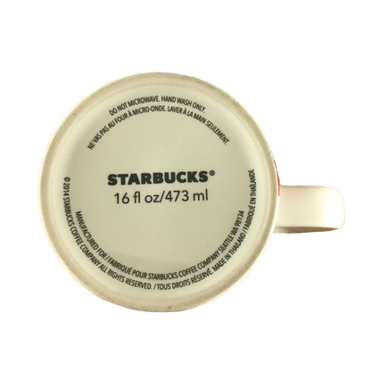 Dot Collection Gold Dot Red Abstract 16oz Mug Starbucks