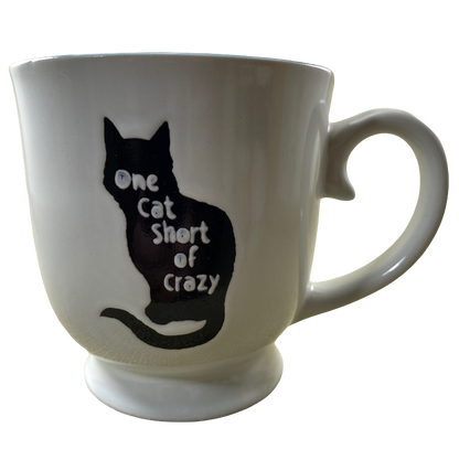One Cat Short Of Crazy Etched & Embossed Pedestal Mug Spectrum Designz