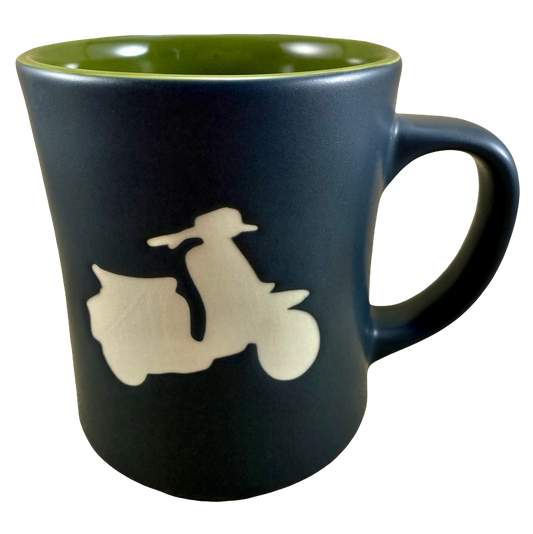 Scooter Etched Black 12oz Mug Starbucks