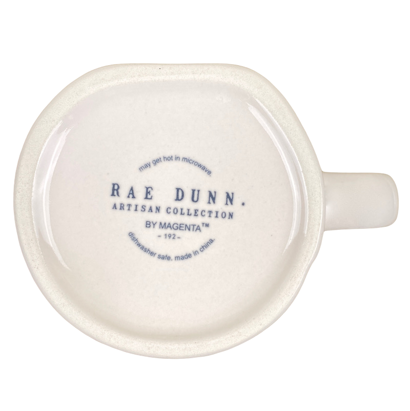 Rae Dunn Artisan Collection BRITTANY Name Mug Cream Inside Magenta NEW
