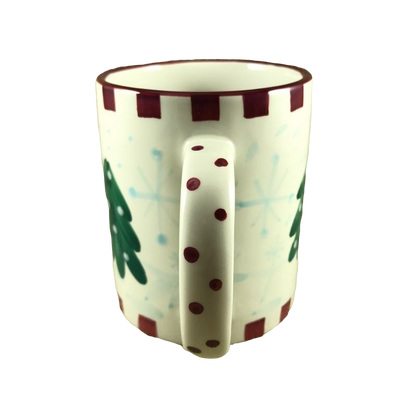 Christmas Trees And Snowflakes With Surprise Snowman Inside Mug Ganz