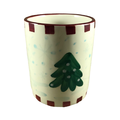 Christmas Trees And Snowflakes With Surprise Snowman Inside Mug Ganz