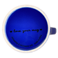 It Is What It Is Dark Blue Mug With White Interior Love Your Mug