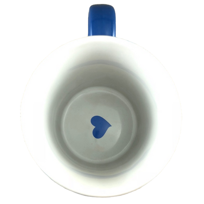 Let It Be Blue Mug With White Interior THL