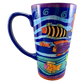Colorful Tall Fish Mug Laurel Burch