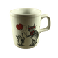 Cat Wearing Mask And Bowtie Holding Balloons Mug