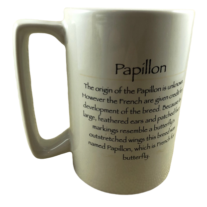 Papillon Dog Mug Porcelain By Rosalinde