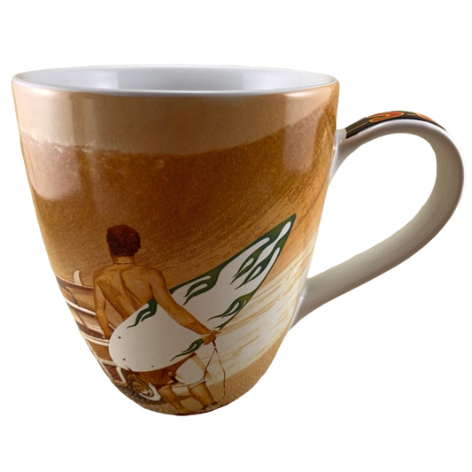 Surfs Up Surfers & Ford Woodie Wagon Mug