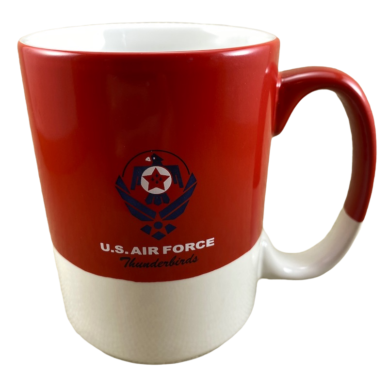 U.S. Air Force Thunderbirds Two Tone Red & White Mug