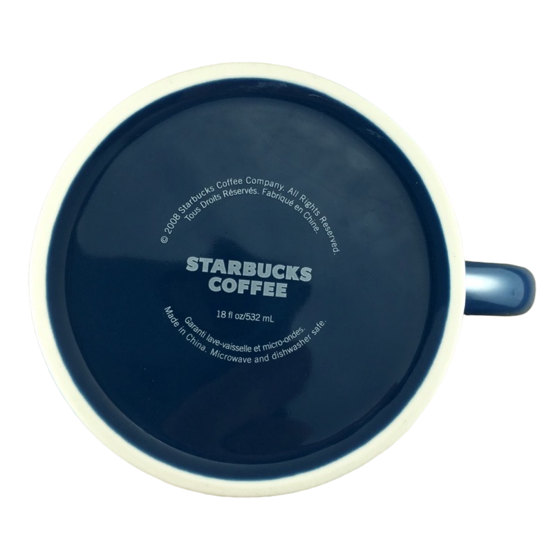 ESTD 1971 Starbucks Coffee Co Large Blue With White Lettering Mug