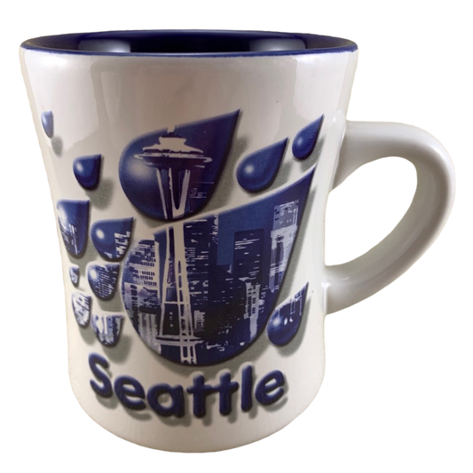 Seattle Raindrops Diner Mug