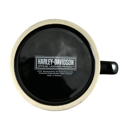 Harley Davidson Motor Cycles Embossed Logo Black Mug The Encore Group