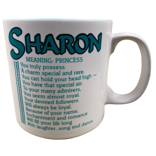SHARON Poetry Name Blue Interior Mug Papel