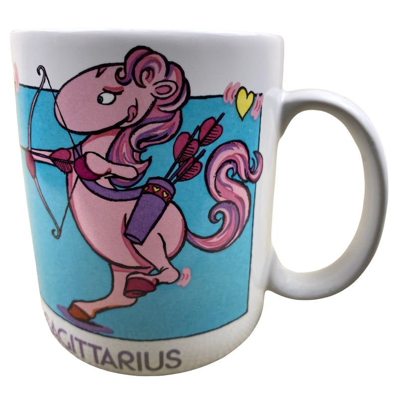 Sagittarius Pink Centair Holding Bow And Arrow Humor Mug