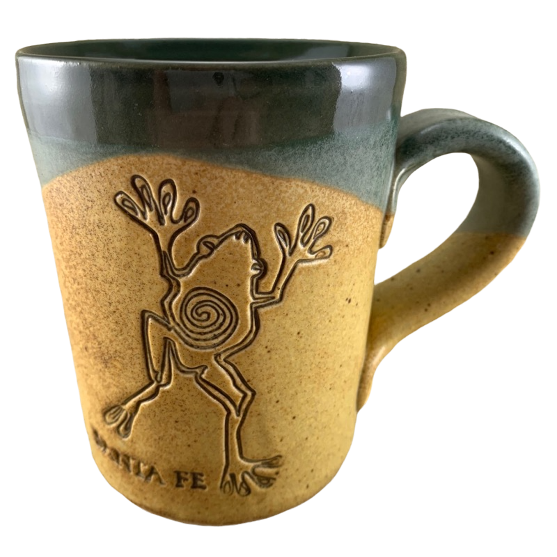 Santa Fe Etched Frog Mug Cold Mountain Pottery