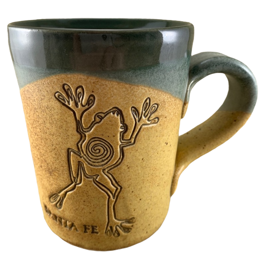 Santa Fe Etched Frog Mug Cold Mountain Pottery