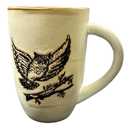 Owl Landing On A Branch Mug Spectrum Designz