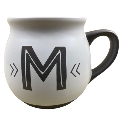 "M" Monogram Initial Cream Mug Threshold