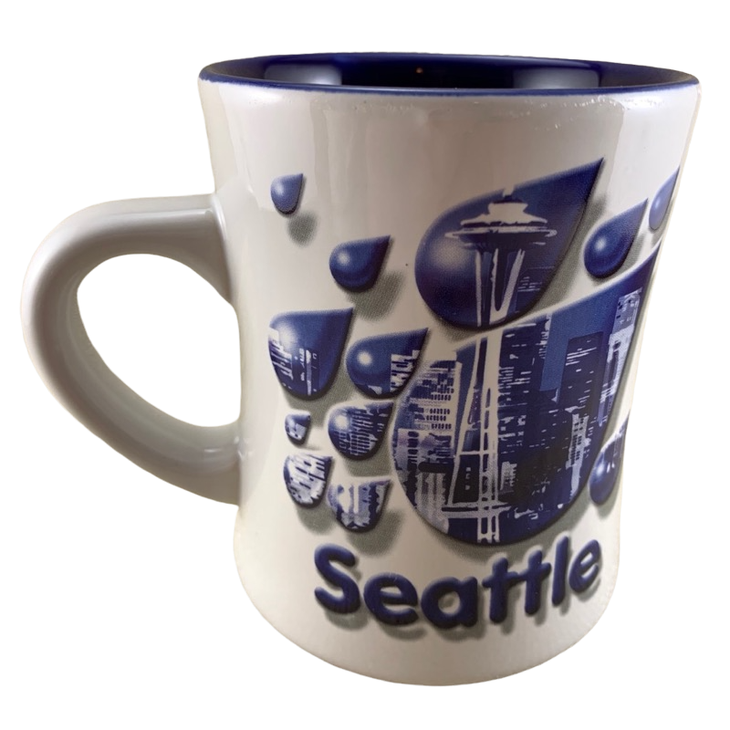 Seattle Raindrops Diner Mug