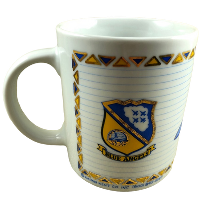 Blue Angels Gold Yellow And Blue Metallic Accents Mug