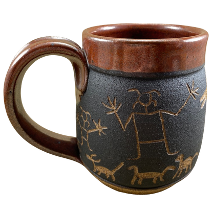 Tribal Art Pottery Mug