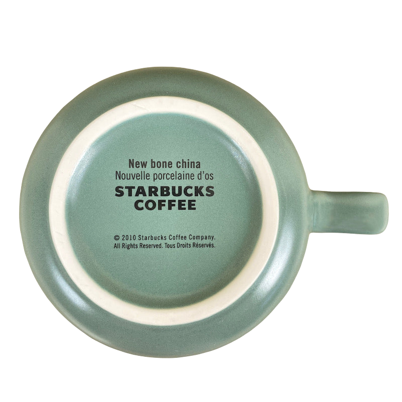 Etched Logo Green Mug 2010 Starbucks