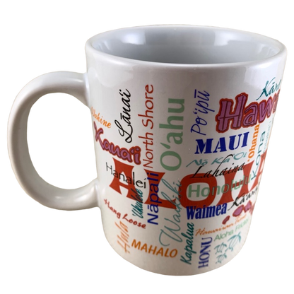 Words Of Aloha Mug ABC Stores NEW IN BOX