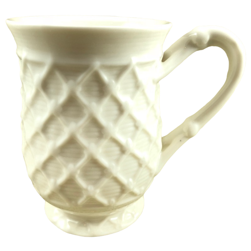 Victorian Bird Embossed Lattice Gracie China Mug Coastline Imports