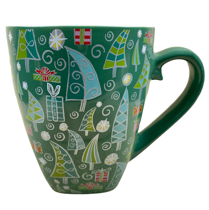 Christmas Trees & Gifts Barista Mug 2003 Starbucks