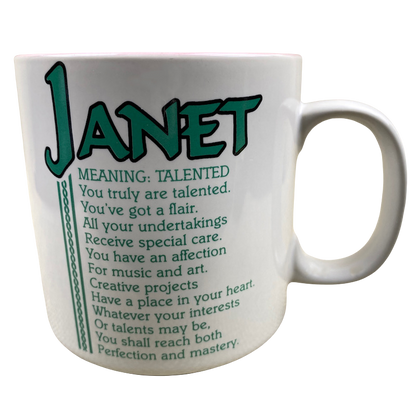 JANET Poetry Name Pink Interior Mug Papel