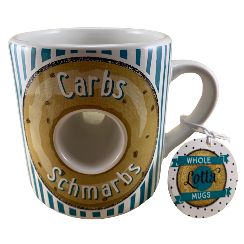 Carbs Schmarbs Bagel Whole Lotta Mugs Papel Giftware