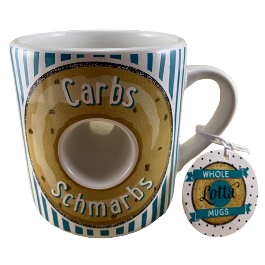 Carbs Schmarbs Bagel Whole Lotta Mugs Papel Giftware
