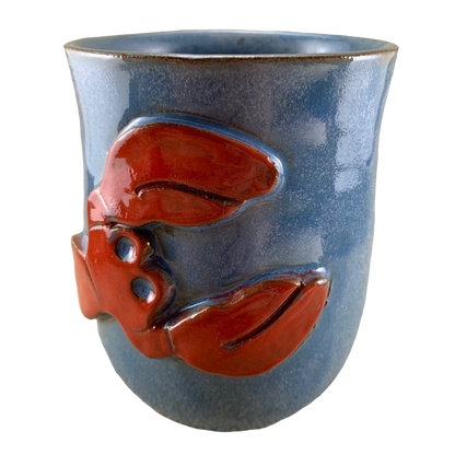 Lobster Embossed Hand Thrown Mug Mudworks Pottery
