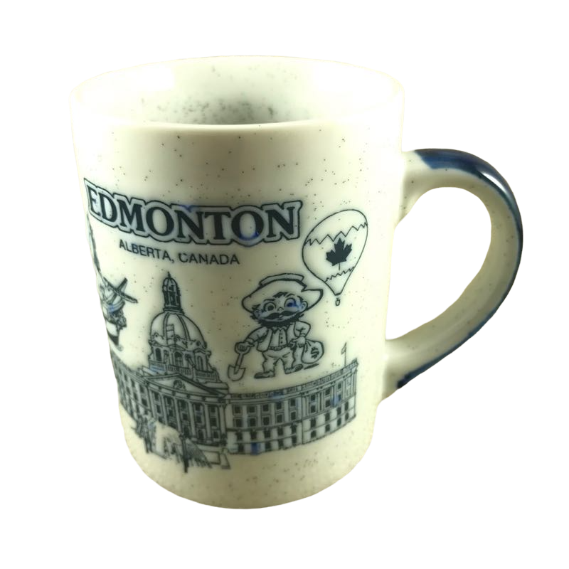 Edmonton Alberta Canada Speckled And Embossed Mug